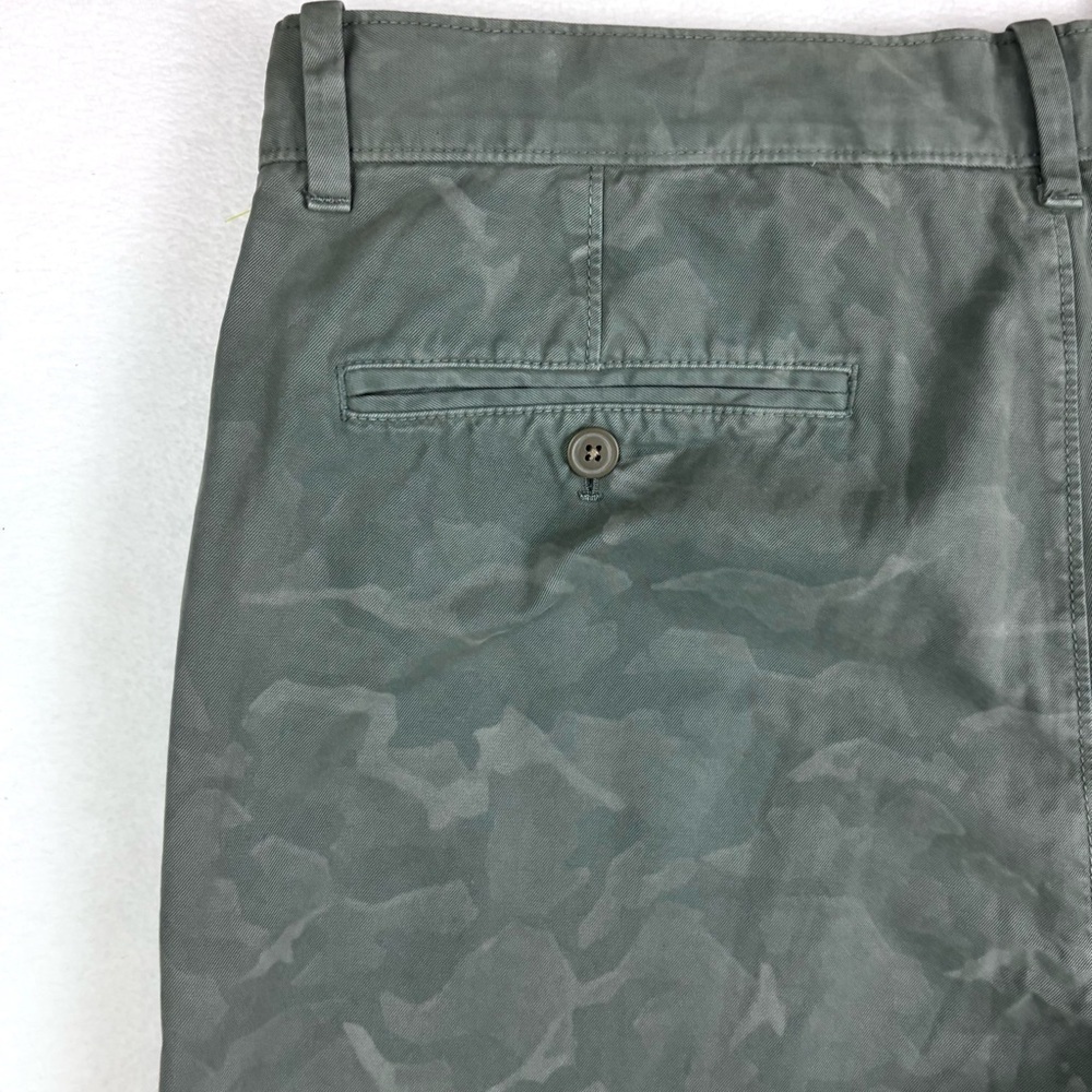 NWT Banana Republic Green Aiden Camo 100% Cotton Slim Straight Chino Pants 36/36 - Picture 9 of 16